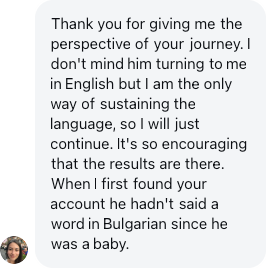A parent: It's so encouraging that the results are there.